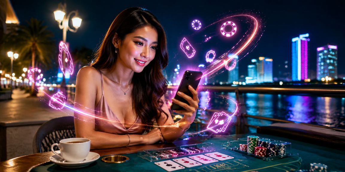 Meja baccarat eksklusif dalam suasana kasino mewah di Kuantan